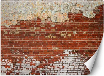 Produktbild von Vlies fototapete Backsteinmauer 400x280 cm Feeby Rot inkl. Kleber einfache Montage