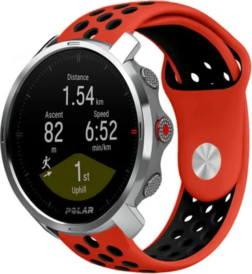 Produktbild von Strap-it Polar Grit X Sportarmband (Rot/Schwarz)