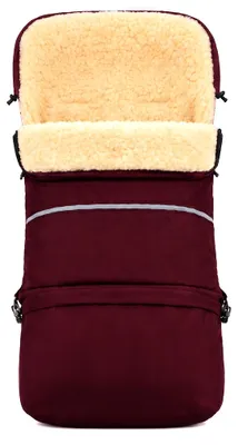 Productafbeelding van Baby-Joy voetenzak FINN XXL - 110 cm - Wintervoetenzak voor kinderwagen en buggy - Thermische voetenzak - Kleur: 06 Bordeaux, AI-gegenereerde afbeelding