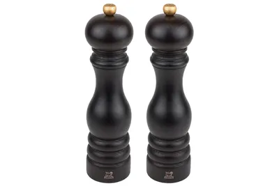 Produktbild von Peugeot Pfeffer-/Salzmühlenset Paris Duo 22cm schokolade, Salz- & Pfeffermühle, Schokolade, Holz, 220 mm