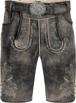 Produktbild von Trachtenlederhose kurz Ignaz antik-braun 50