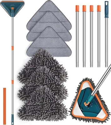 Immagine prodotto di Mop in microfibra girevole per una pulizia versatile, a 360 gradi