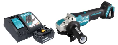 Obrázek produktu pro Akumulátorová úhlová bruska Makita DGA 520 RF1X1 18 V 125 mm X-LOCK Brushless + 1x akumulátor 3,0 Ah + nabíječka