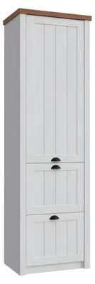 Image de Armoire en bois avec tiroirs et cintres coulissants