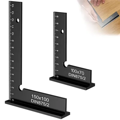 Immagine prodotto di Set di 2 squadre angolari con righello (150 x 100 mm e 100 x 70 mm)