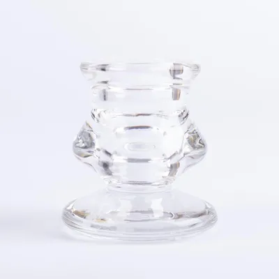 Produktbild von INNA-Glas Glasleuchter YURENA für Spitzkerzen, transparent, 6 cm, Ø5 cm - Kerzen Halter