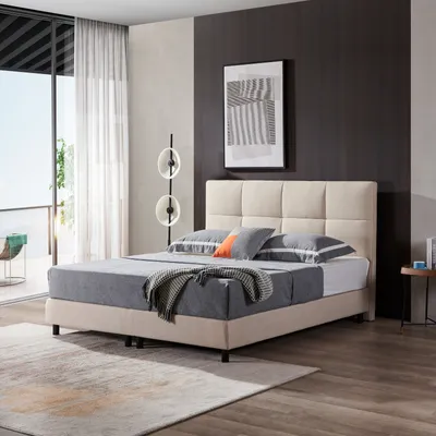 Produktbild von Boxspringbett Modell 213 mit Taschenfederkernmatratze-25cm