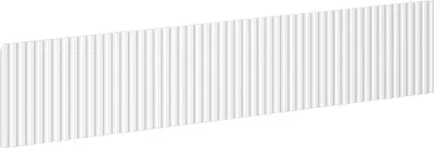 Obrázok produktu pre Mexen Rýhované čelo pre skrinky 100 x 20 cm, biele matné - 91A20-1000-235-1-01