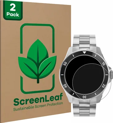 Produktbild von 2x ScreenLeaf Schutzfolie für Withings ScanWatch Nova (42 mm) nachhaltiger Displayschutz Display Schutz Folie Klar Transparent
