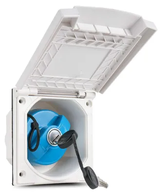 Image de Raccordement d'eau avec couvercle pour caravane ou camping-car