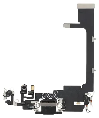 Obrázek produktu pro Clappio, náhradní díl pro nabíjecí konektor Lightning pro iPhone 11 Pro, černý