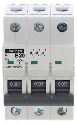 Immagine prodotto di Interruttore differenziale Schelinger / Interruttore magnetotermico / Interruttore di sicurezza / Da 2 A a 63 A / Monopolare / Tripolare
