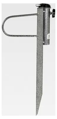 Produktbild von Metall-Schirmhalter mit Spieß im Marmor-Design