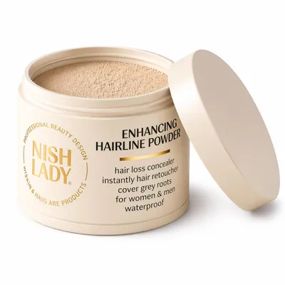 Produktbild von NishLady Enhance Hairline Powder 10g - Light Brown – Haaransatz Kaschierung