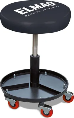 Produktbild von Elmag 33686 Fahrbarer Arbeitsstuhl pneumatisch höhenverstellbar