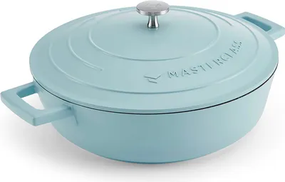 Produktbild von MasterClass Topf 28 cm 4 l Induktion Himmelblau