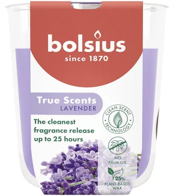 Productafbeelding van Bolsius Geurglas 80/73 True Scents Lavender (1 stuk)