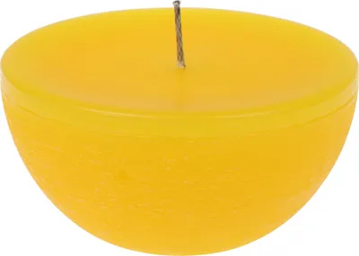 Produktbild von XXL Rustik-Schwimmkerze "Toscana" Gelb 60/120 mm