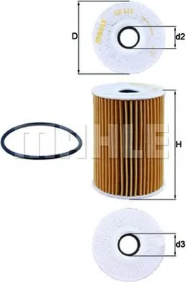 Produktbild von Ölfilter KNECHT OX 415D