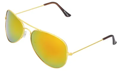 Produktbild von Piloten Brille verspiegelt Gold - Gold