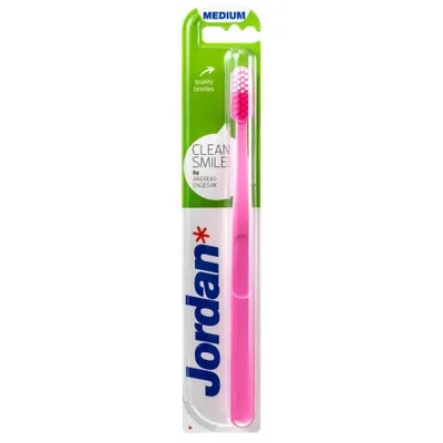 Zdjęcie produktu dla Jordan, szczoteczka do zebow, Clean Smile medium, 1 sztuka