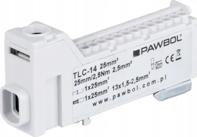 Obrázek produktu pro Šedá bezzávitová svorkovnice LZB 14/SZ Pawbol E.4136SZ