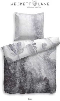 Produktbild von Heckett Lane Refined Satin Bettwäsche Bjorn 135x200 cm blau