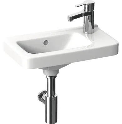 Zdjęcie produktu dla Jika Cubito - Umywalka 450x250 mm, z przelewem, z otworem na baterię po prawej stronie, biała H8114240001061