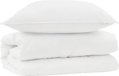 Imagen del producto de Juego de sábanas y fundas de almohada vidaXL, 2 unidades, color blanco, microfibra