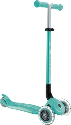 Obrázok produktu pre Globber detská skladacia kolobežka - Primo Foldable Plus Lights V2 - Dark Mint/Mint