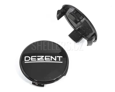 Obrázok produktu pre Stredový kryt zliatinového kolesa Ø 53/56 mm, plast Dezent ZT2020BP, s logom, čierny