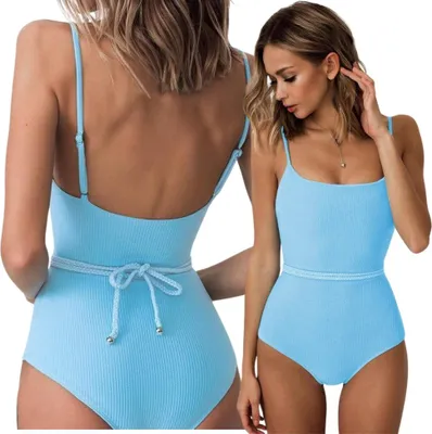 Zdjęcie produktu dla Kostium jednoczęściowy modelujący strój kąpielowy monokini pasek top body S