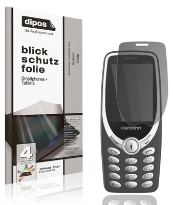 Produktbild von Blickschutzfolie für Karbonn K338n matt Schutzfolie Folie Display Schutz dipos