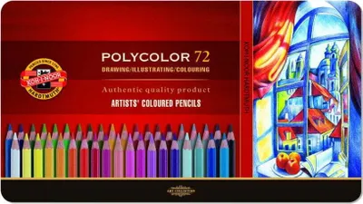 Obrázok produktu pre KOH-I-NOOR Polycolor Artist's Coloured Pencils Sada farebných ceruziek Farebná 72 ks