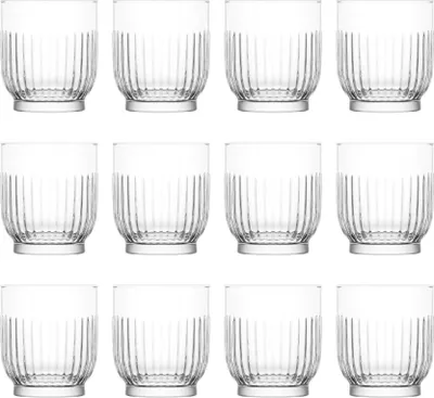 Produktbild von 12x Tokyo 330ml Whisky-Gläser - Glas Altmodisch Scotch Bourbon Rum Cocktail Trinkbecher Geschenkbox-Set - by LAV