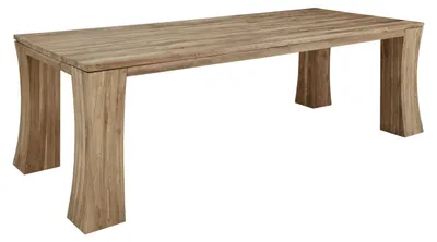 Produktbild von MASSIVMOEBEL24.DE Esstisch TEAK 200x100x78 natur unbehandelt BASSANO #107