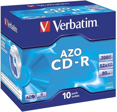 Produktbild von CD-Rohlinge 700MB/80min im Jewel Case VE=10x10 Stück