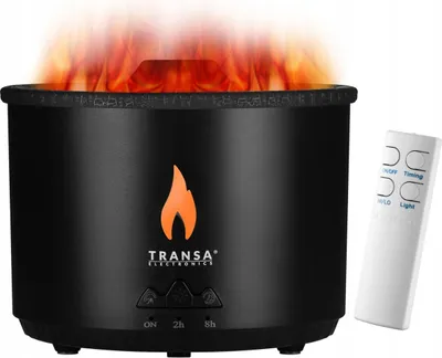Obrázek produktu pro Aroma difuzér Vulcano Black s dálkovým ovládáním – aromaterapie a zvlhčování vzduchu