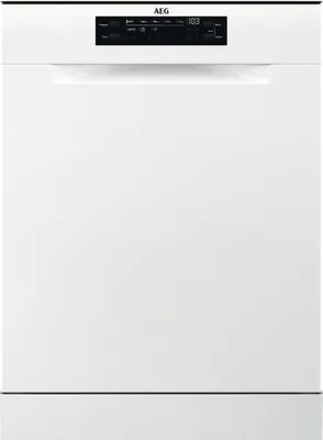 Produktbild von AEG 6000 SatelliteClean / Standgeschirrspüler 60 cm / AirDry - perfekte Trocknungsergebnisse / Besteckkorb FFB53617ZW Weiß