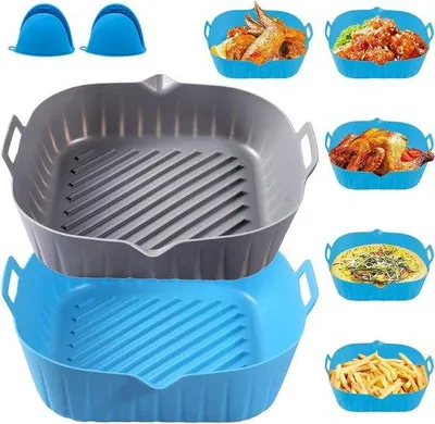 Obrázok produktu pre Silikónová podložka 22 cm pre fritézu s nepriľnavým povrchom – sada