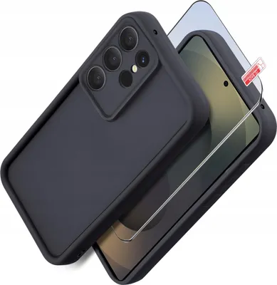 Immagine prodotto di Custodia in silicone opaco per Samsung S25 Ultra + Protezione in vetro per lo schermo 9H