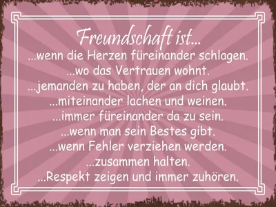 Produktbild von vianmo Holzschild 30x40 cm Freundschaft ist wenn Herze