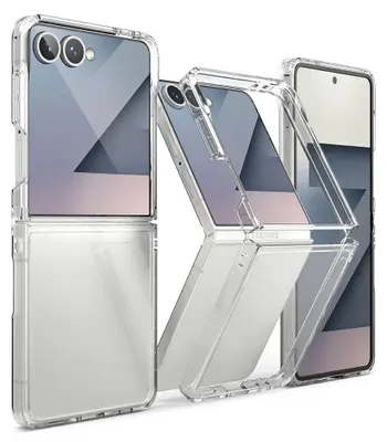 Image de Étui pour téléphone portable Galaxy Z Flip7, Ringke Fusion, Transparent
