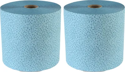 Produktbild von SemyTop Semy Profi Putztuchrolle 32 cm - blau - 500 Blatt - 2 Rollen
