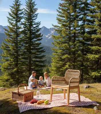 Immagine prodotto di Elegante sedia da giardino Sedia di design in rattan Lussuosa poltrona da terrazza