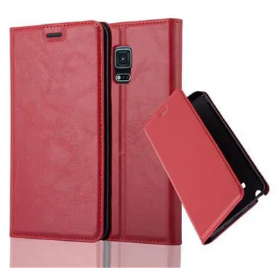 Image de Cadorabo Housse pour Samsung Galaxy NOTE EDGE Housse en rouge Housse pour portable Etui Case Cover Fermeture magnétique