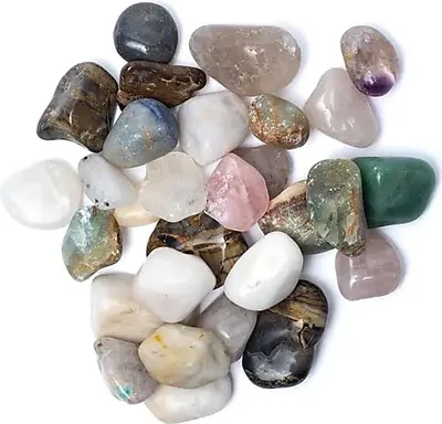 Produktbild von Gemischte brasilianische Trommelsteine B  -- ±3-4cm, ±1000g kaufen