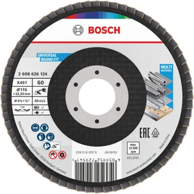 Image de X451 Disque abrasif à lamelles, 115 x 22,23 mm, K60, Z29, 15 pièces