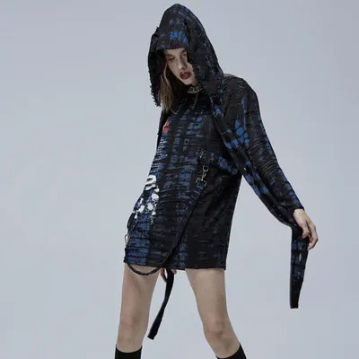 Image de Punk Rave - T-shirt à capuche - Atomic Skies - Taille XS-S