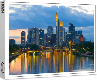 Produktbild von raxxa Premium-Puzzle "Frankfurt bei Nacht", 1000 Teile